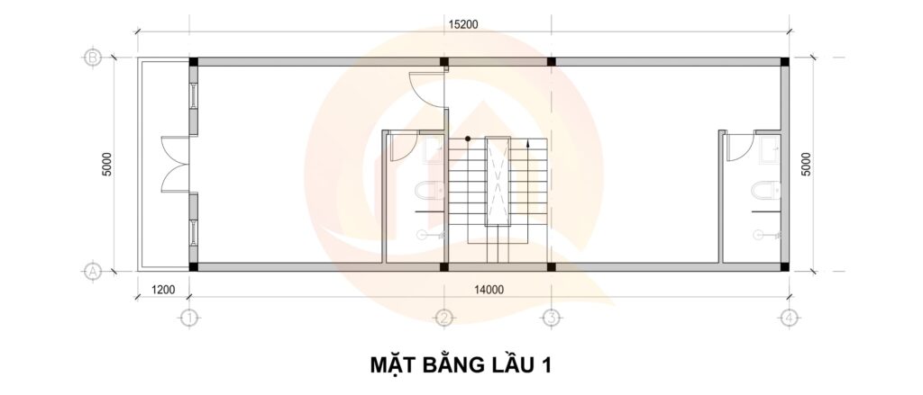 Mặt bằng lầu 1