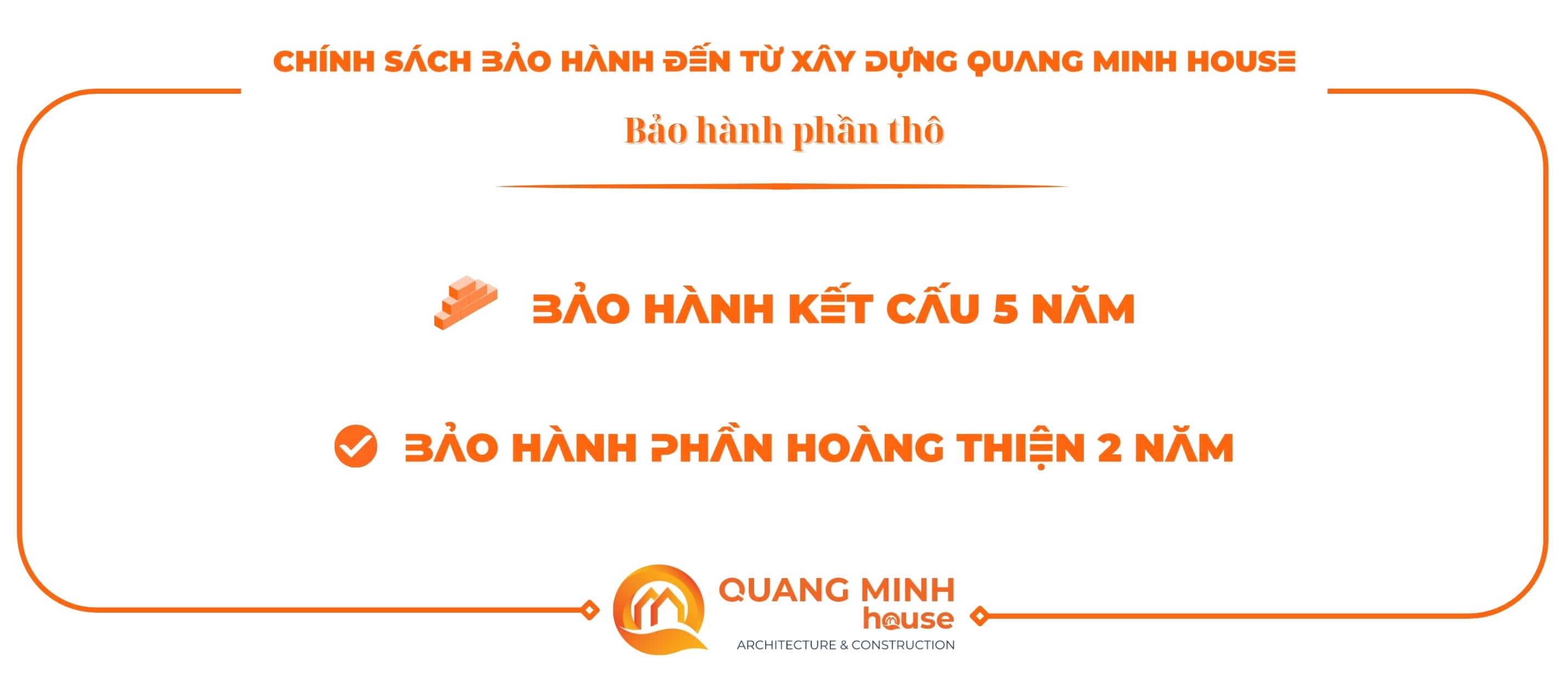 Bao hanh ket cau 5 nam, bao hanh hoan thien 2 nam